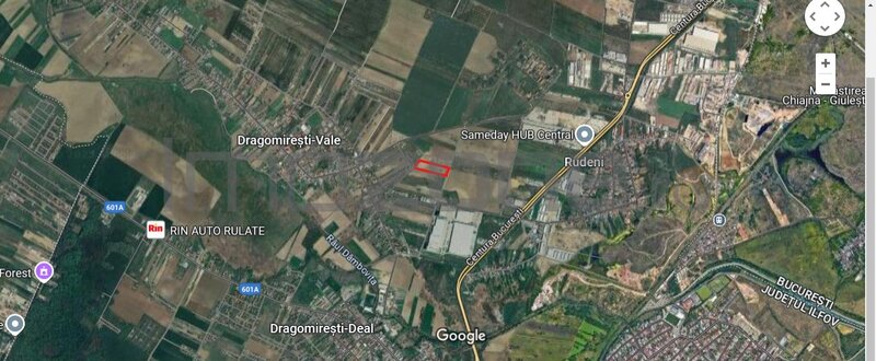 Dragomiresti Valea - Langa Centura, teren 15.600 mp, 35E/mp